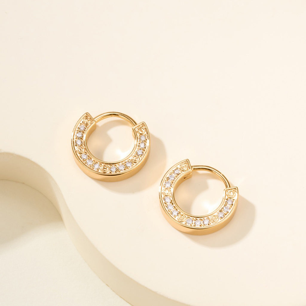 [sparkle Jewelery]LOVE DIAMOND EARRINGS