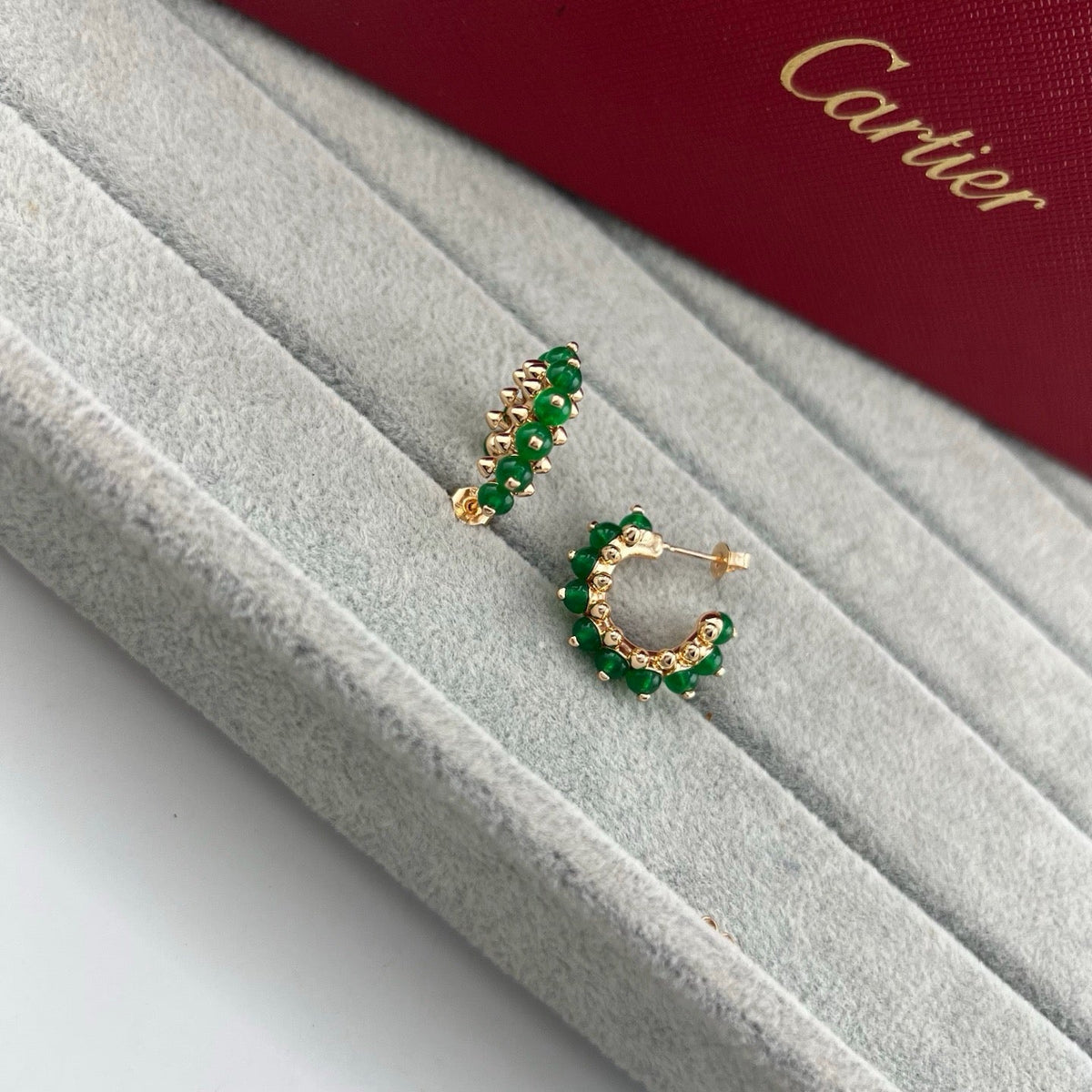 [sparkle Jewelery]CLASH 7.9MM AGATE CHALCEDONY EARRINGS