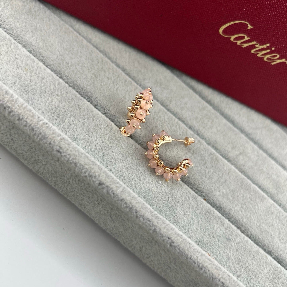 [sparkle Jewelery]CLASH 7.9MM AGATE CHALCEDONY EARRINGS