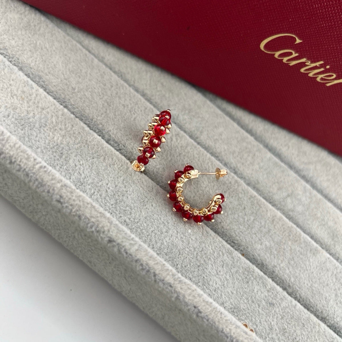 [sparkle Jewelery]CLASH 7.9MM AGATE CHALCEDONY EARRINGS
