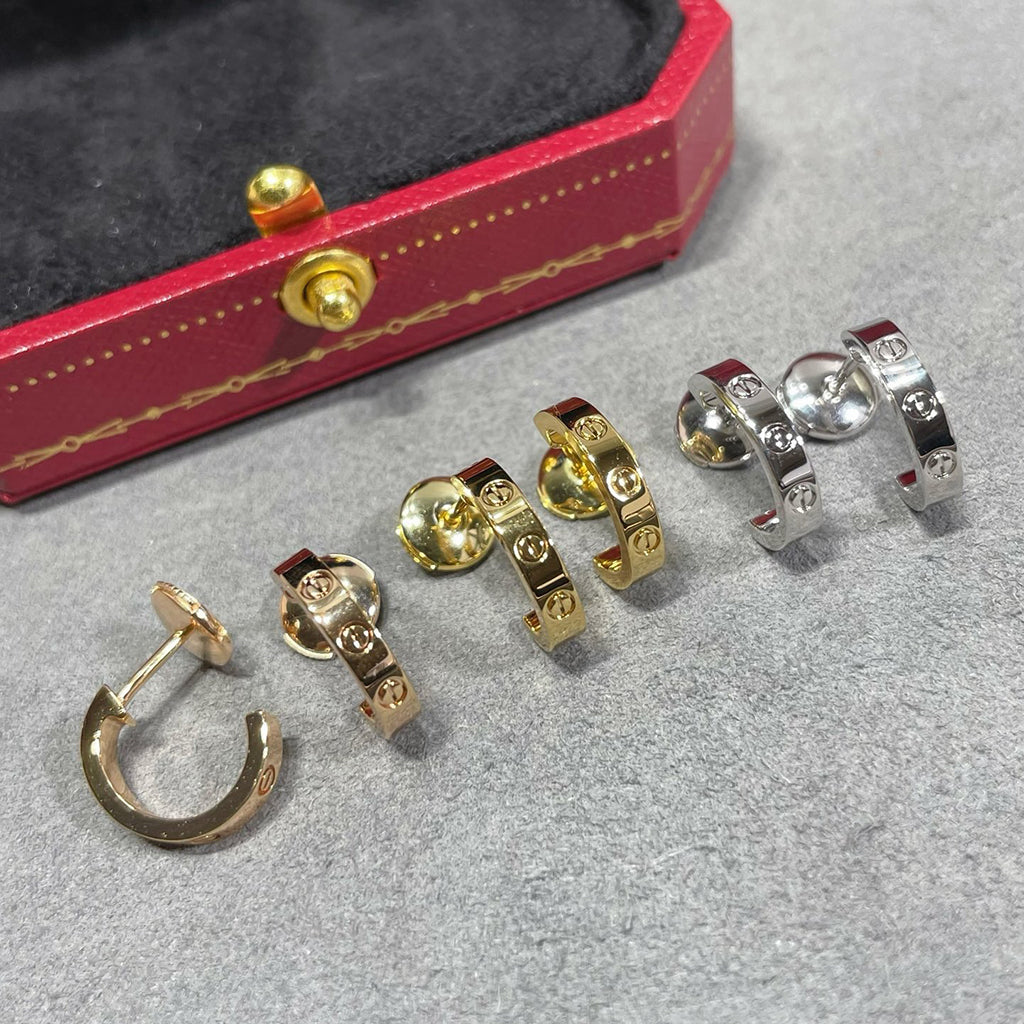 [sparkle Jewelery]LOVE EARRINGS 2.65 MM NO DIAMOND SMALL