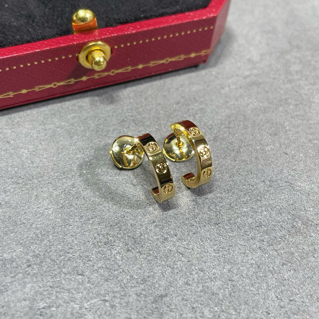 [sparkle Jewelery]LOVE EARRINGS 2.65 MM NO DIAMOND SMALL