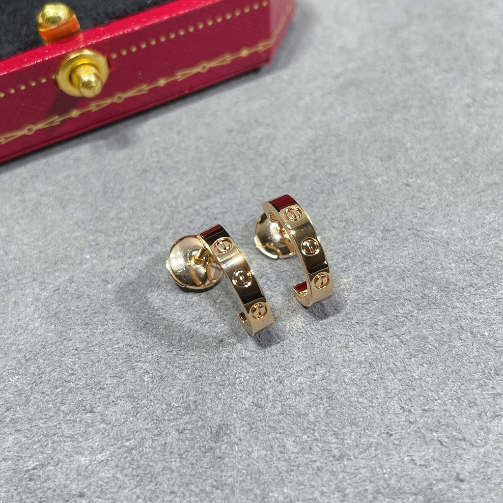 [sparkle Jewelery]LOVE EARRINGS 2.65 MM NO DIAMOND SMALL