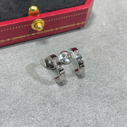 [sparkle Jewelery]LOVE EARRINGS 2.65 MM NO DIAMOND SMALL