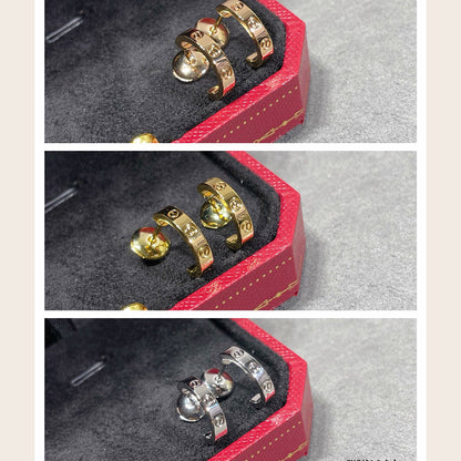 [sparkle Jewelery]LOVE EARRINGS 2.65 MM NO DIAMOND SMALL