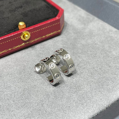 [sparkle Jewelery]LOVE EARRINGS 5.7MM 2 DIAMONDS