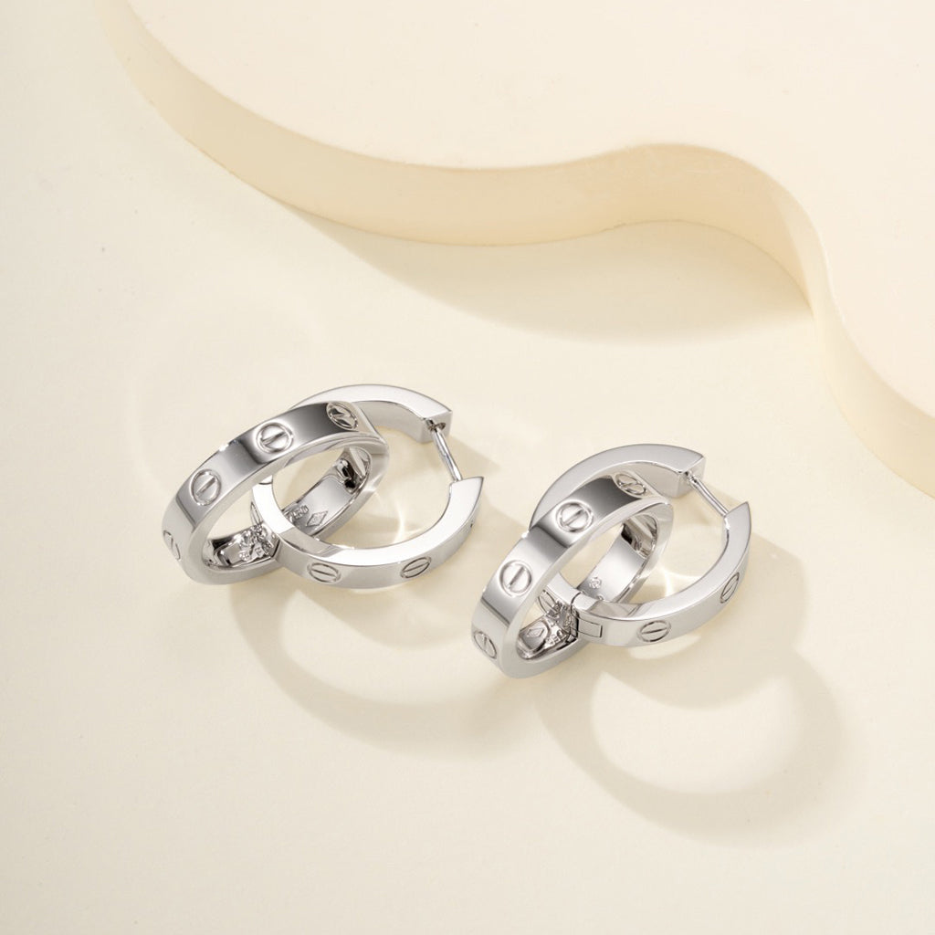 [sparkle Jewelery]LOVE 3.3MM DANGLE EARRINGS