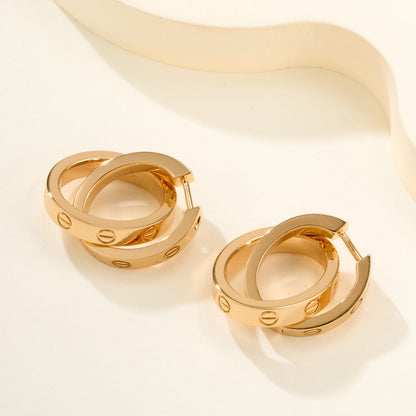 [sparkle Jewelery]LOVE 3.3MM DANGLE EARRINGS