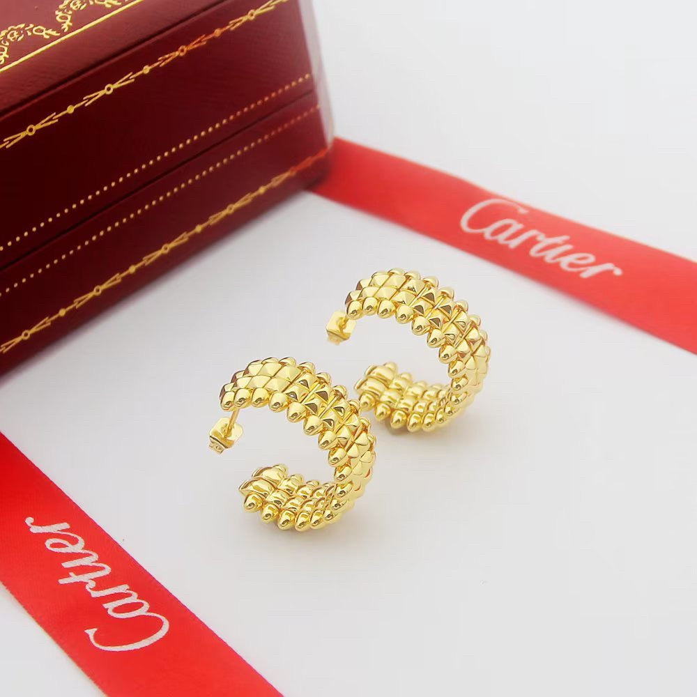 [sparkle Jewelery]CLASH 9.2MM DOUBLE ROW EARRINGS