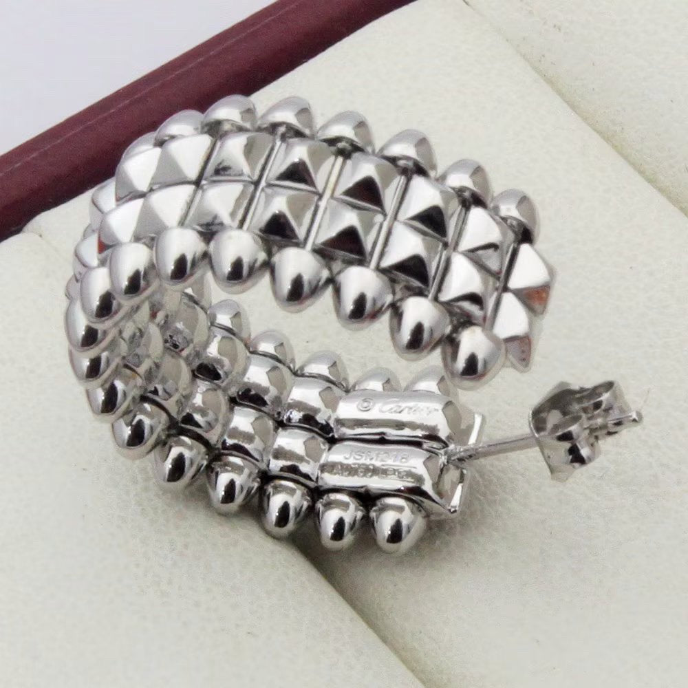 [sparkle Jewelery]CLASH 9.2MM DOUBLE ROW EARRINGS