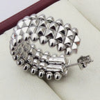 [sparkle Jewelery]CLASH 9.2MM DOUBLE ROW EARRINGS