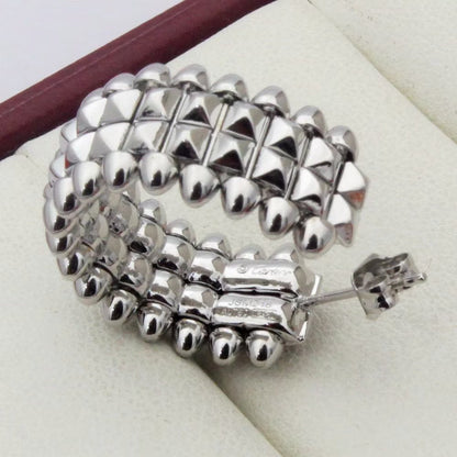[sparkle Jewelery]CLASH 9.2MM DOUBLE ROW EARRINGS