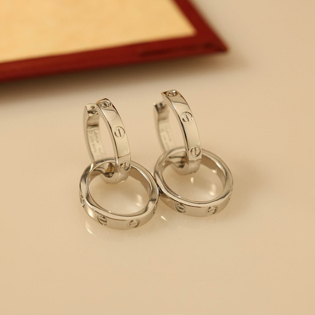 [sparkle Jewelery]LOVE 3.3MM DANGLE EARRINGS