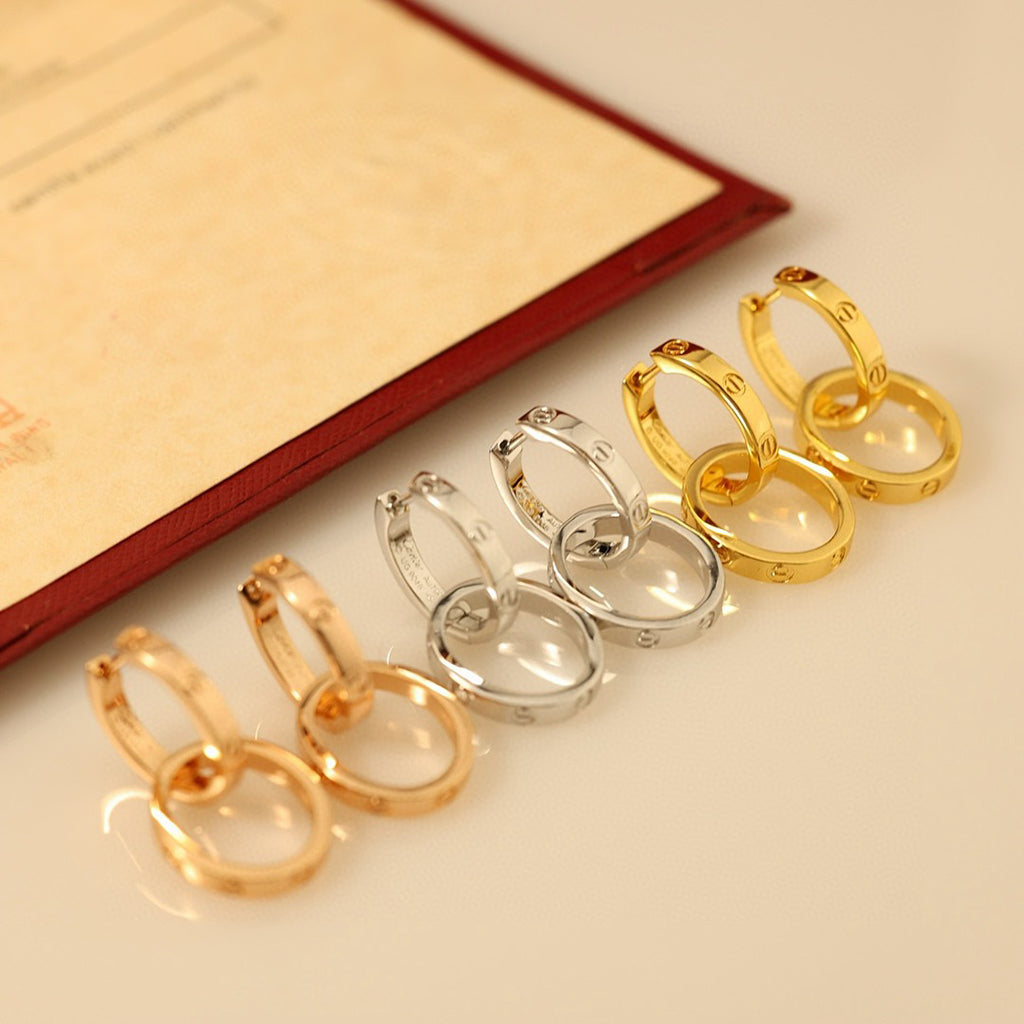 [sparkle Jewelery]LOVE 3.3MM DANGLE EARRINGS