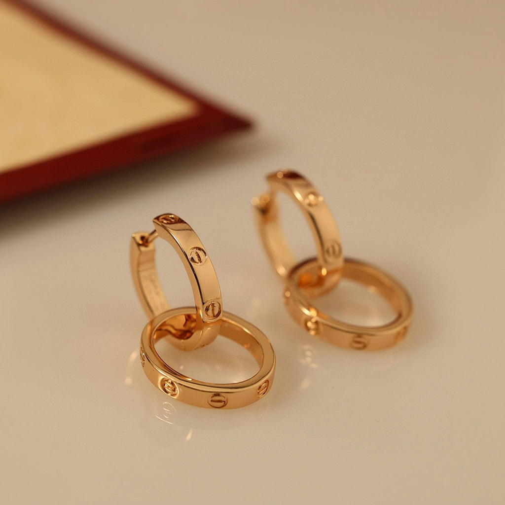 [sparkle Jewelery]LOVE 3.3MM DANGLE EARRINGS
