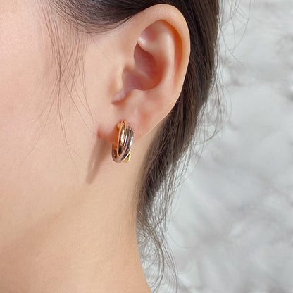 [sparkle Jewelery]TRINITY ON DIAMOND CLASSIC EARRINGS
