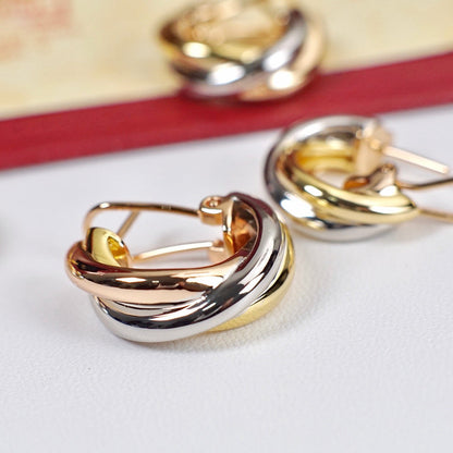 [sparkle Jewelery]TRINITY ON DIAMOND CLASSIC EARRINGS