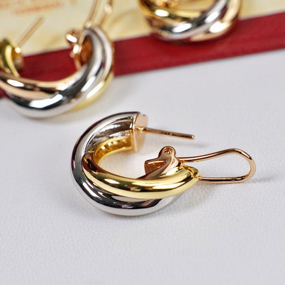 [sparkle Jewelery]TRINITY ON DIAMOND CLASSIC EARRINGS