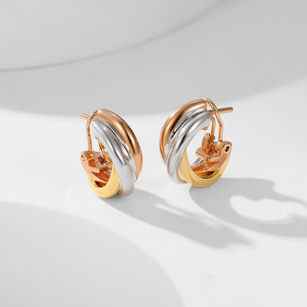 [sparkle Jewelery]TRINITY ON DIAMOND CLASSIC EARRINGS