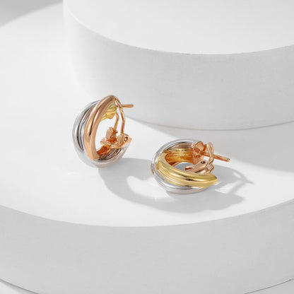 [sparkle Jewelery]TRINITY ON DIAMOND CLASSIC EARRINGS