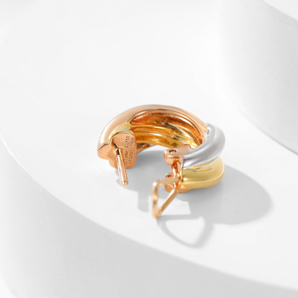 [sparkle Jewelery]TRINITY ON DIAMOND CLASSIC EARRINGS