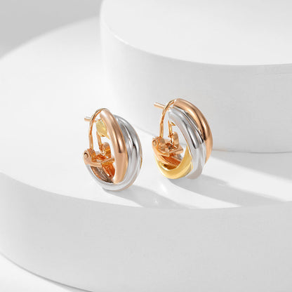 [sparkle Jewelery]TRINITY ON DIAMOND CLASSIC EARRINGS