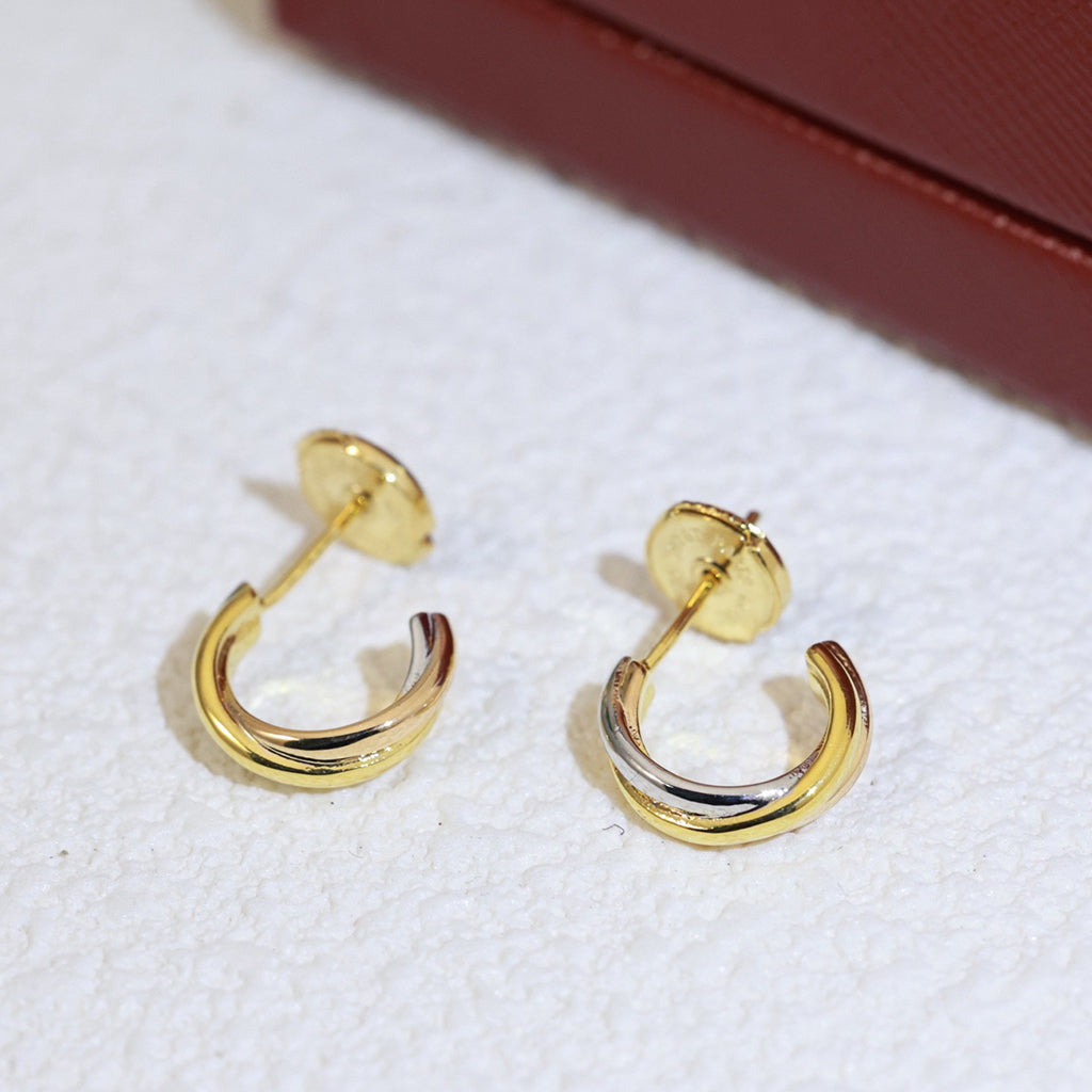 [sparkle Jewelery]TRINITY ON DIAMOND MINI EARRINGS