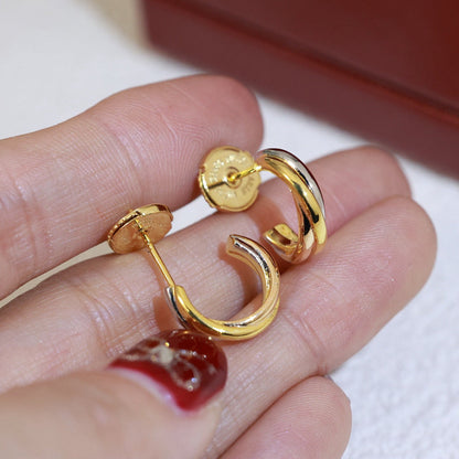 [sparkle Jewelery]TRINITY ON DIAMOND MINI EARRINGS