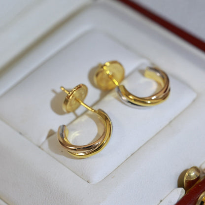 [sparkle Jewelery]TRINITY ON DIAMOND MINI EARRINGS