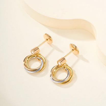 [sparkle Jewelery]TRINITY ON DIAMOND  EARRINGS