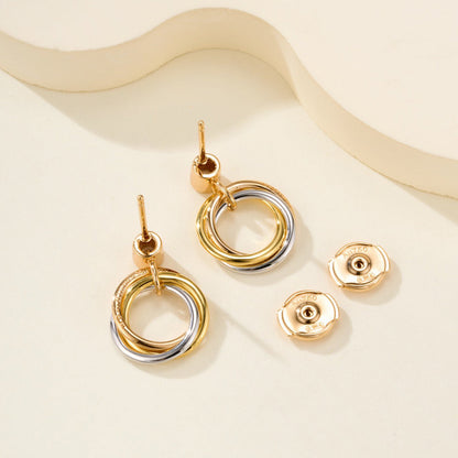 [sparkle Jewelery]TRINITY ON DIAMOND  EARRINGS