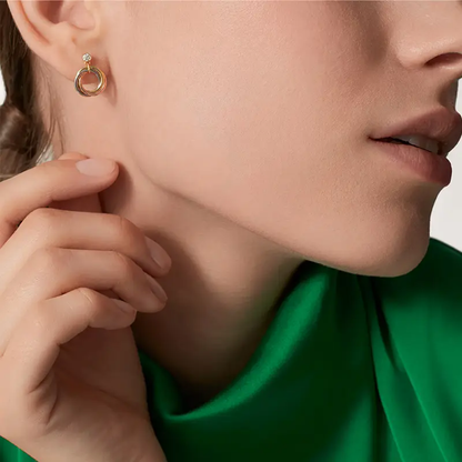 [sparkle Jewelery]TRINITY ON DIAMOND  EARRINGS