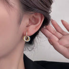 [sparkle Jewelery]TRINITY HALF DIAMOND  EARRINGS