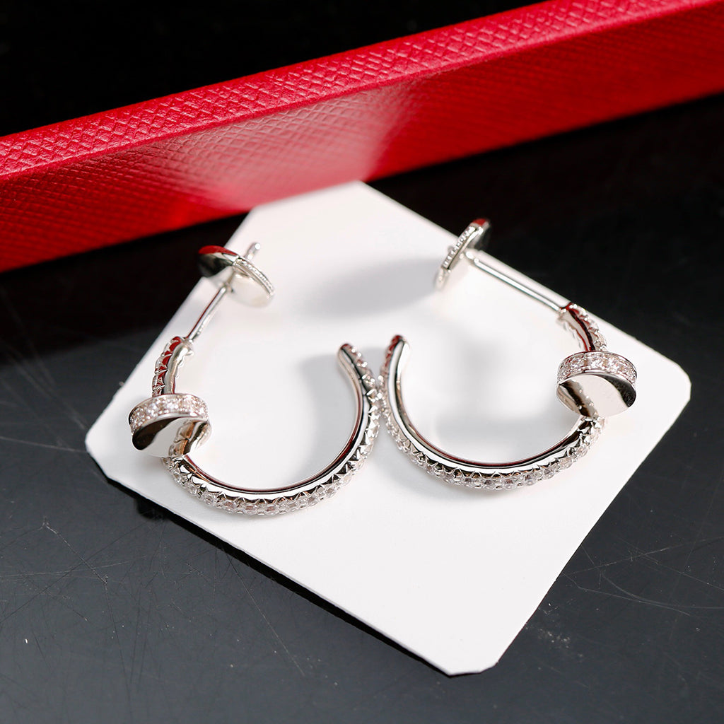 [sparkle Jewelery]JUSTE FULL DIAMOND SMALL EARRINGS