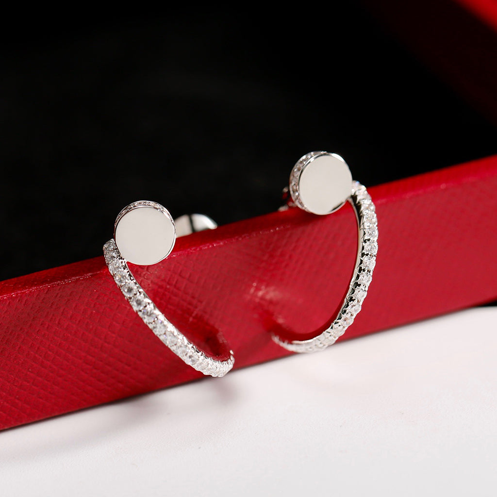 [sparkle Jewelery]JUSTE FULL DIAMOND SMALL EARRINGS