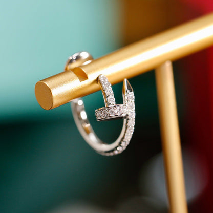 [sparkle Jewelery]JUSTE FULL DIAMOND SMALL EARRINGS