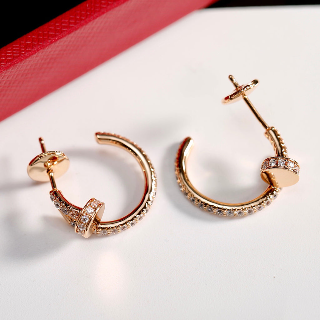 [sparkle Jewelery]JUSTE FULL DIAMOND SMALL EARRINGS