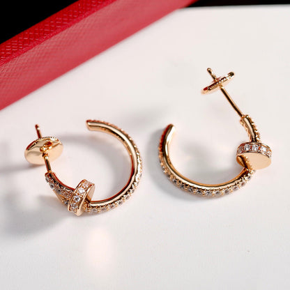 [sparkle Jewelery]JUSTE FULL DIAMOND SMALL EARRINGS