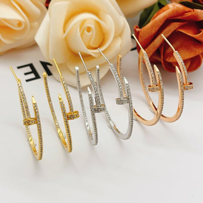 [sparkle Jewelery]JUSTE FULL DIAMOND LARGE EARRINGS