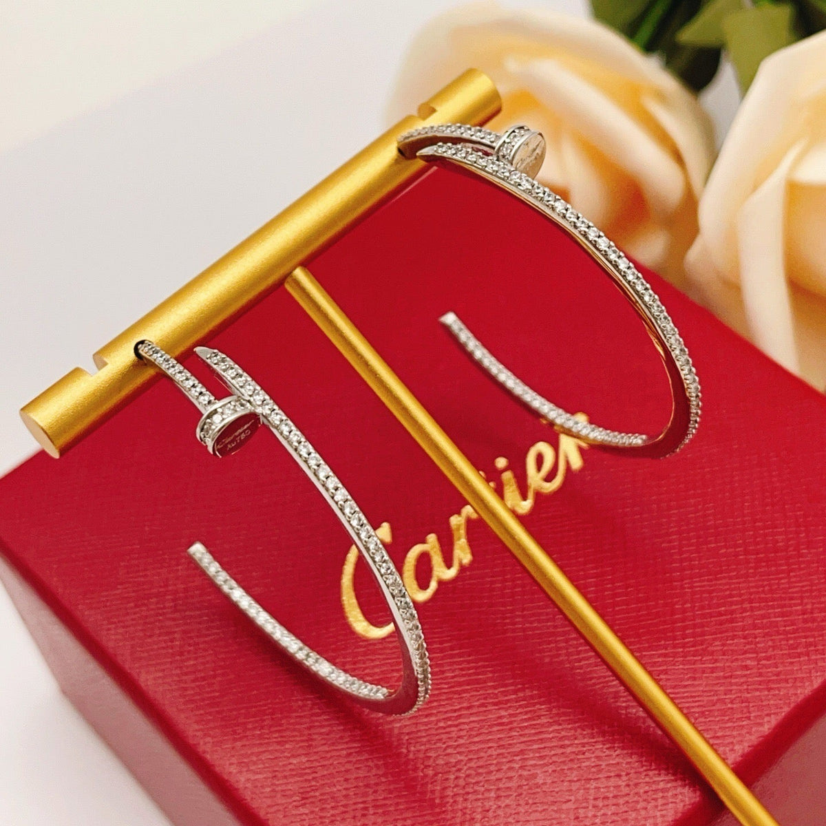 [sparkle Jewelery]JUSTE FULL DIAMOND LARGE EARRINGS