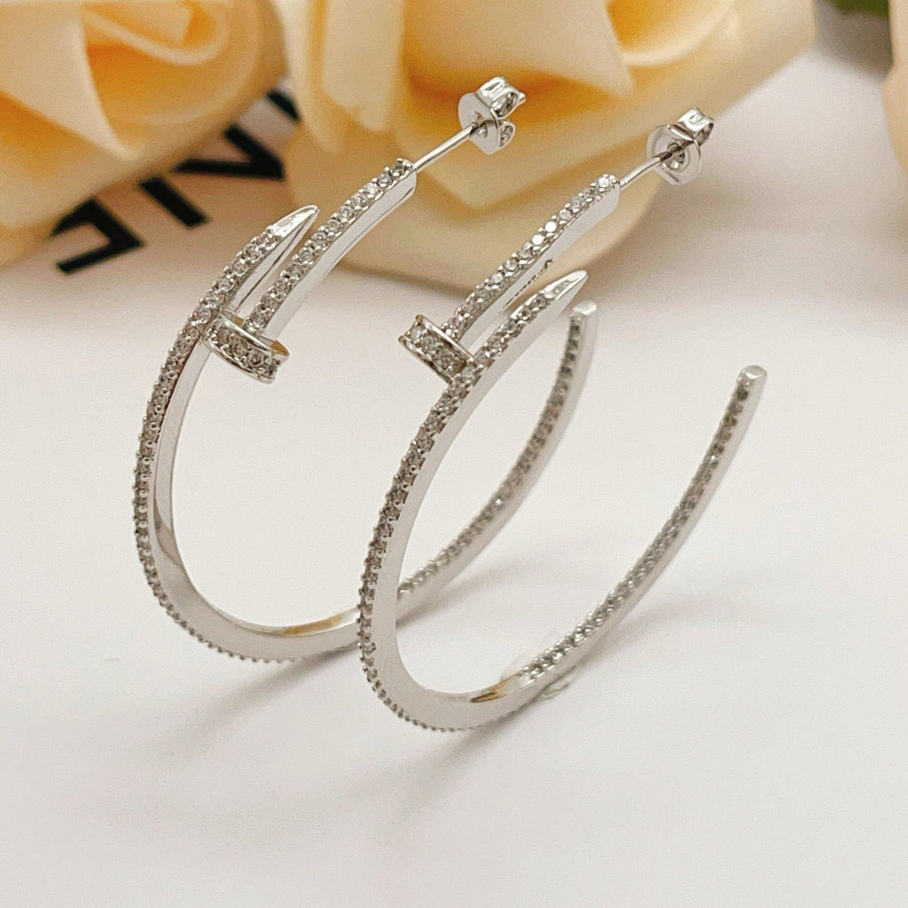 [sparkle Jewelery]JUSTE FULL DIAMOND LARGE EARRINGS