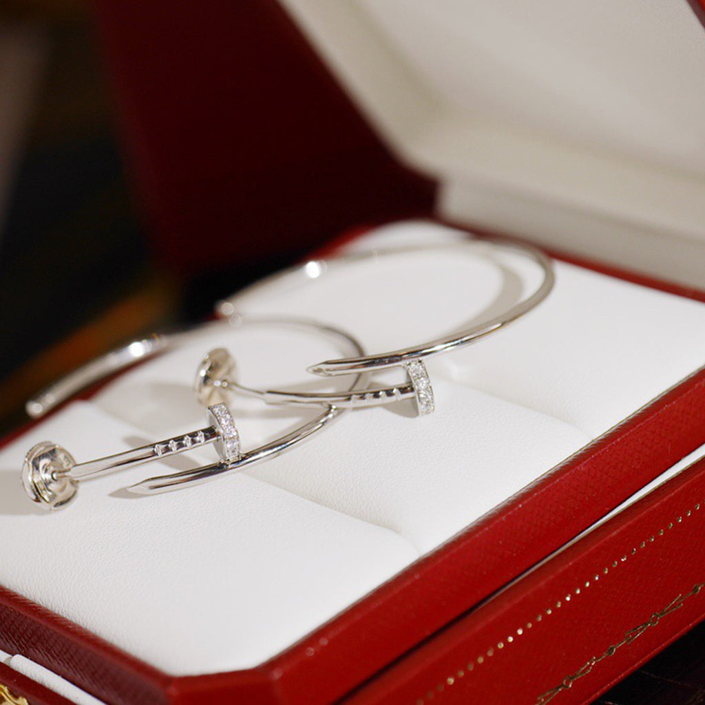 [sparkle Jewelery]JUSTE HALF DIAMOND LARGE EARRINGS