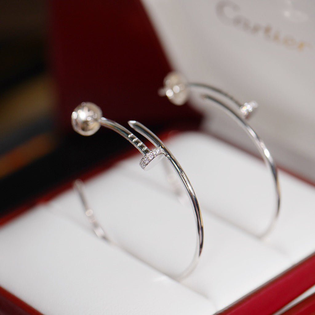 [sparkle Jewelery]JUSTE HALF DIAMOND LARGE EARRINGS