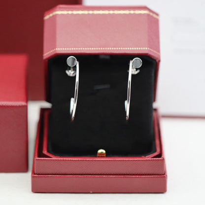 [sparkle Jewelery]JUSTE HALF DIAMOND LARGE EARRINGS