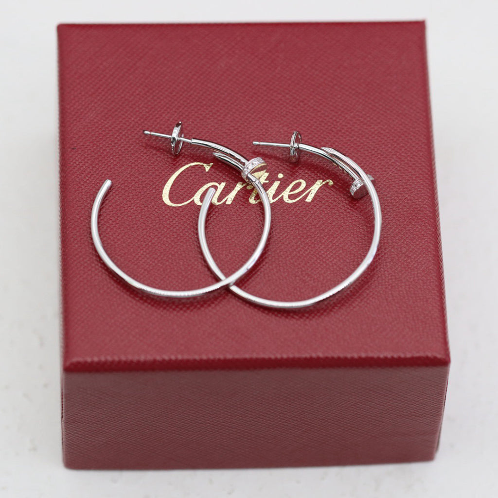 [sparkle Jewelery]JUSTE HALF DIAMOND LARGE EARRINGS