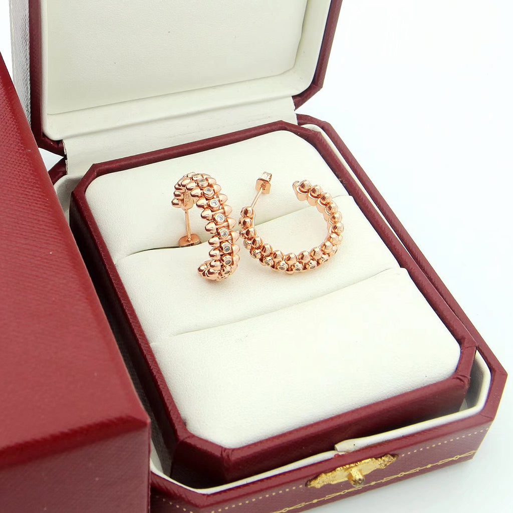[sparkle Jewelery]CLASH FULL DIAMOND MEDIUM EARRINGS