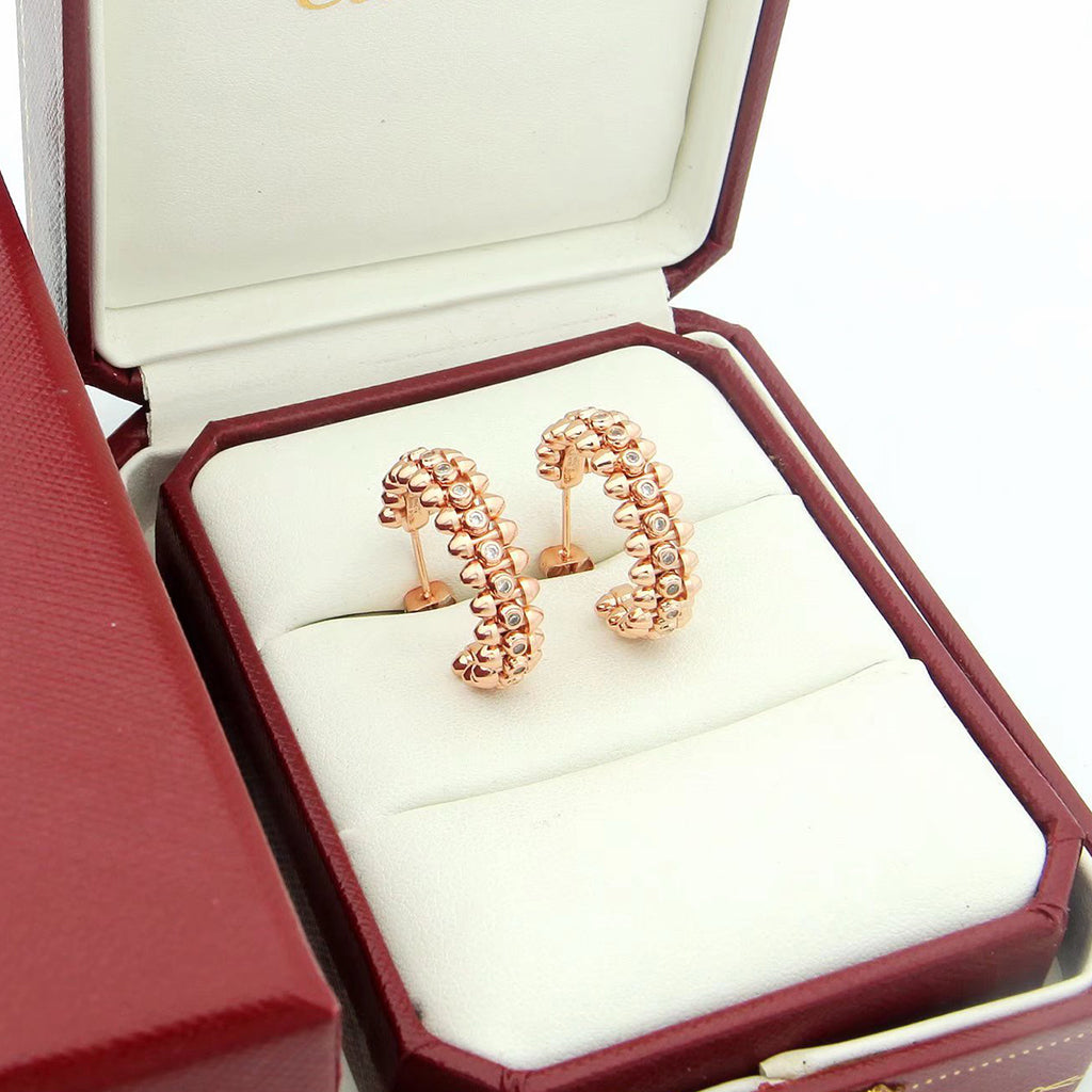 [sparkle Jewelery]CLASH FULL DIAMOND MEDIUM EARRINGS
