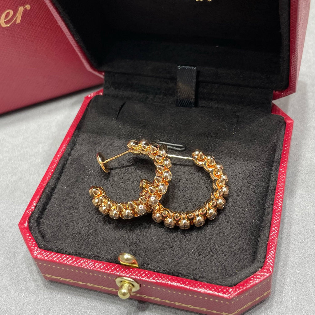 [sparkle Jewelery]CLASH FULL DIAMOND MEDIUM EARRINGS