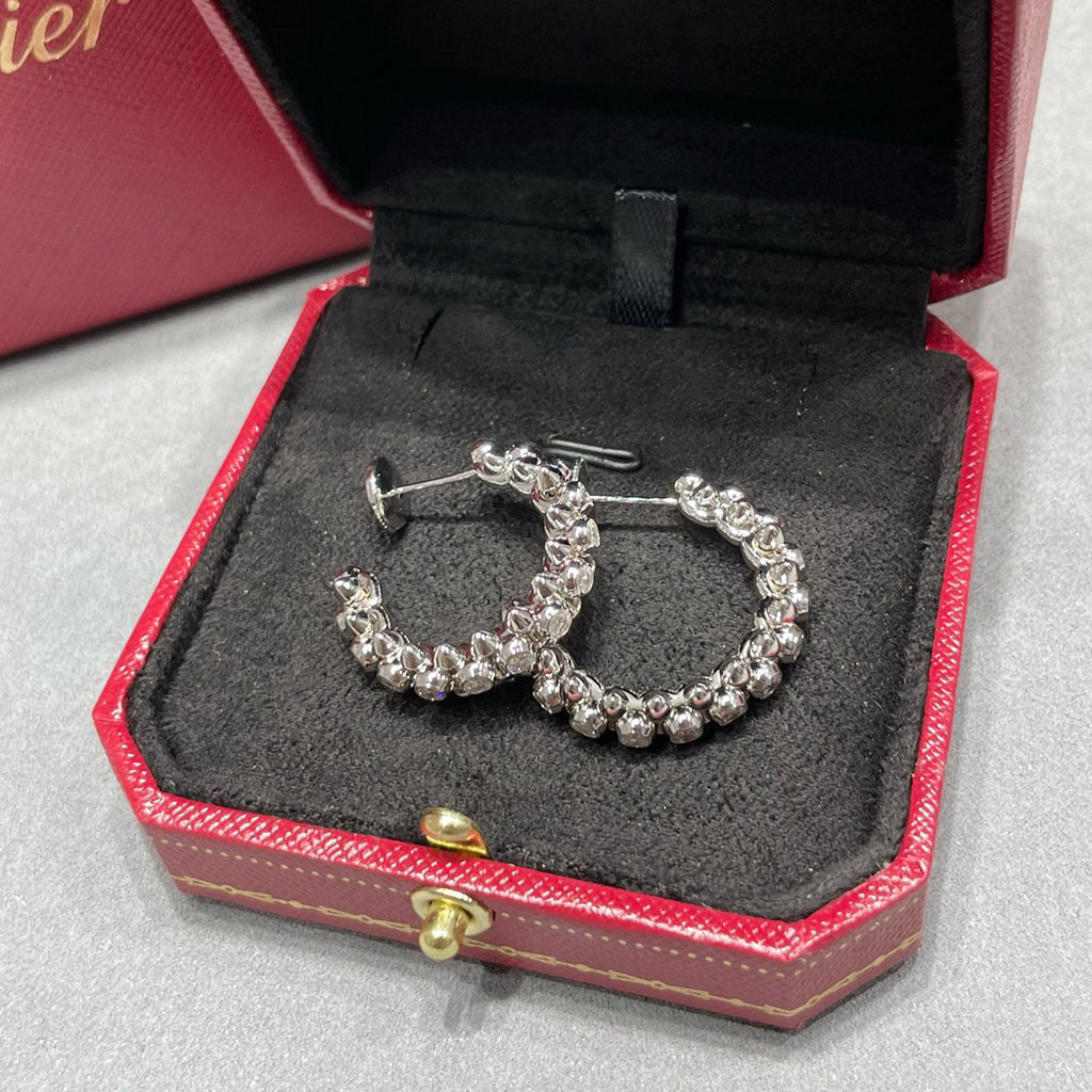 [sparkle Jewelery]CLASH FULL DIAMOND MEDIUM EARRINGS