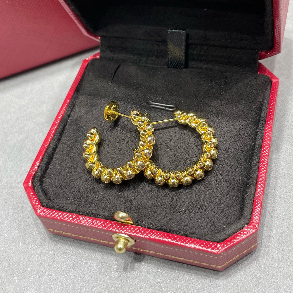[sparkle Jewelery]CLASH FULL DIAMOND MEDIUM EARRINGS